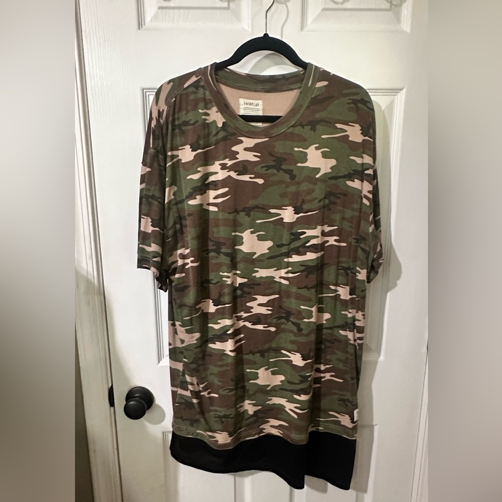 FairPlay camo long shirt / short dress